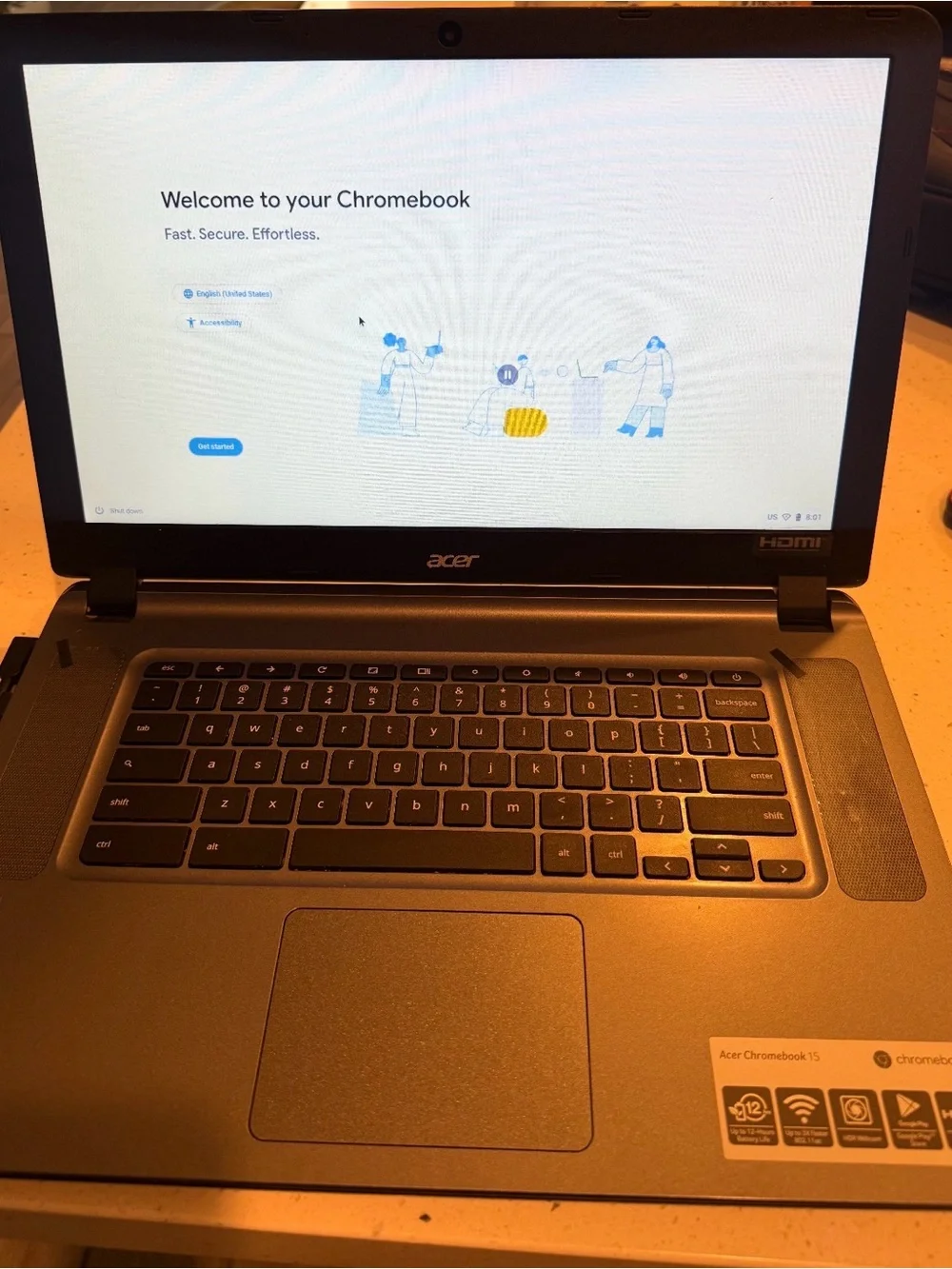 Acer Chromebook - Gray Metallic Finish